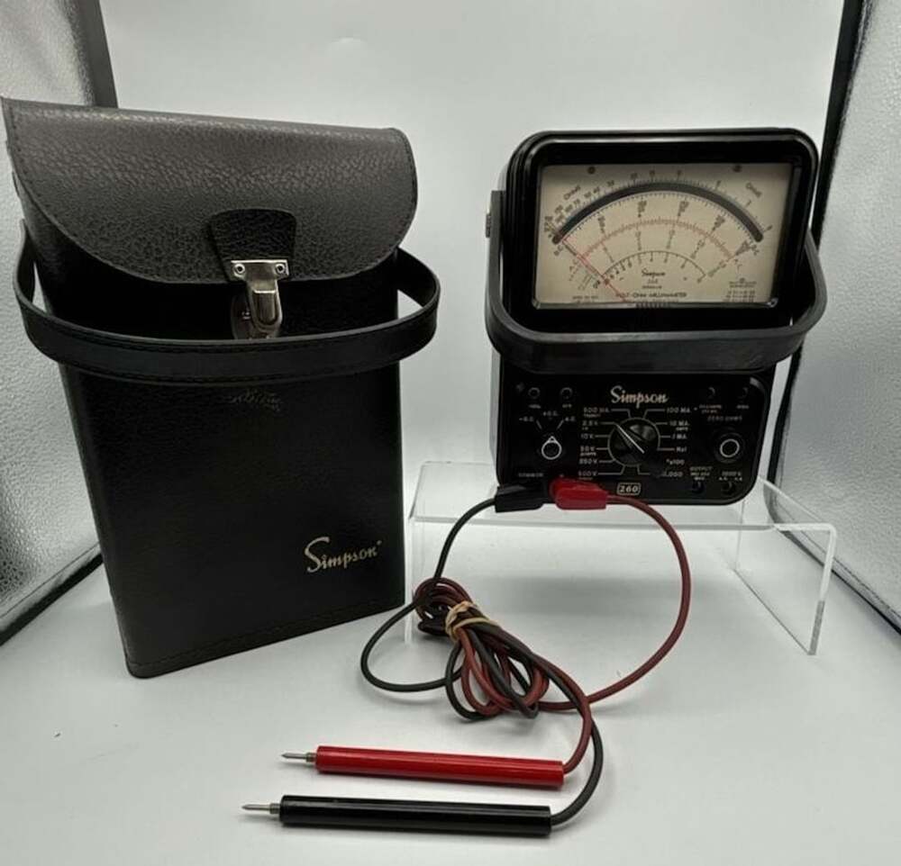Simpson 260 Series 6M Volt-Ohm-Milliammeter With Case